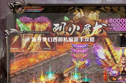 新開夢(mèng)幻西游私服新手攻略