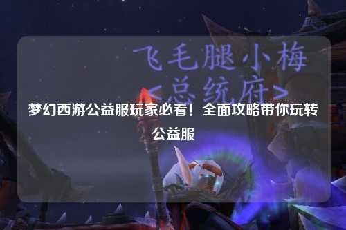夢(mèng)幻西游公益服玩家必看！全面攻略帶你玩轉(zhuǎn)公益服