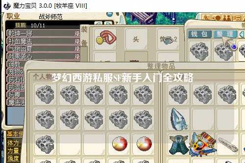 夢(mèng)幻西游私服SF新手入門全攻略