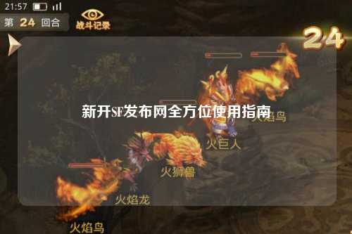 新開(kāi)SF發(fā)布網(wǎng)全方位使用指南