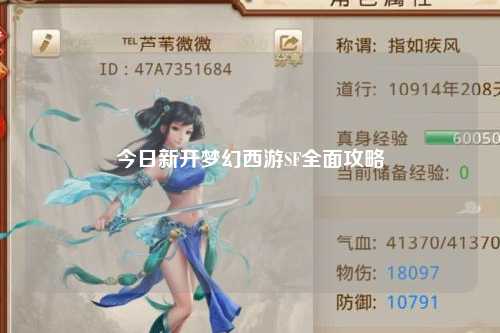 今日新開夢(mèng)幻西游SF全面攻略